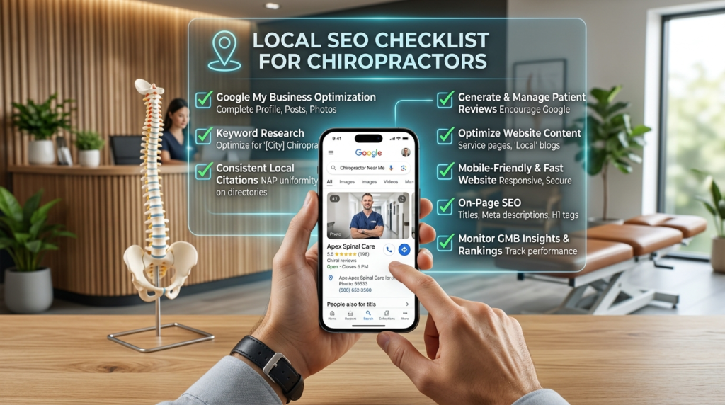 Local SEO Checklist for Chiropractors: How to Rank for “Chiropractor Near Me”