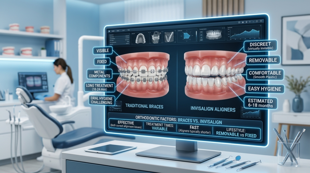 Comparing the Key Factors for Braces vs Invisalign: Which Is Right for You?