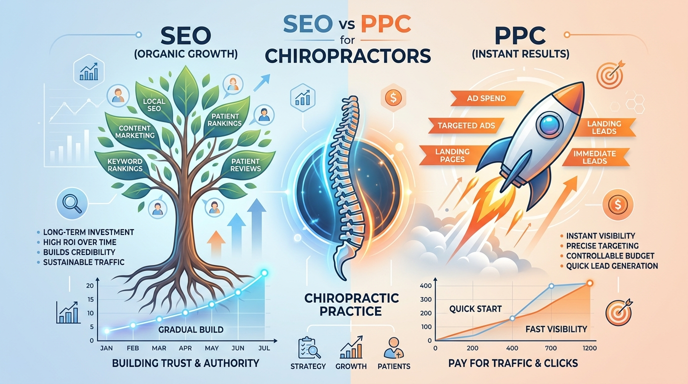 SEO vs PPC for Chiropractors: Which Should You Invest in First?