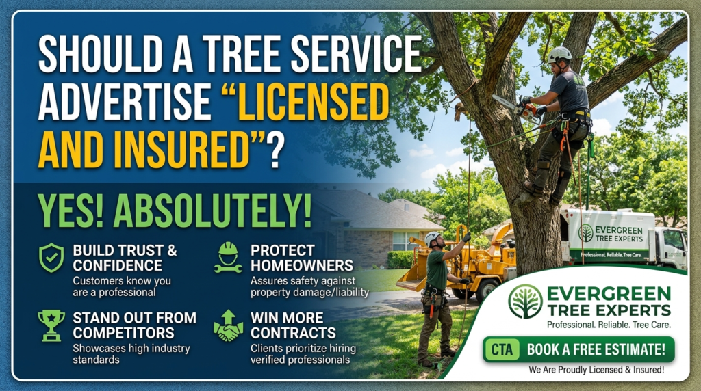 Should a Tree Service Advertise "Licensed and Insured