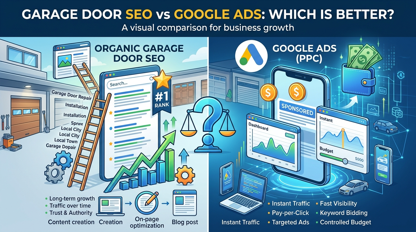 Garage Door SEO vs Google Ads Which Is Better